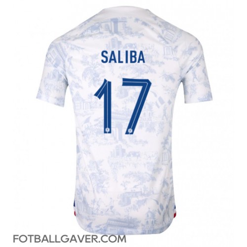 Frankrike William Saliba #17 Fotballklær Bortedrakt VM 2022 Kortermet
